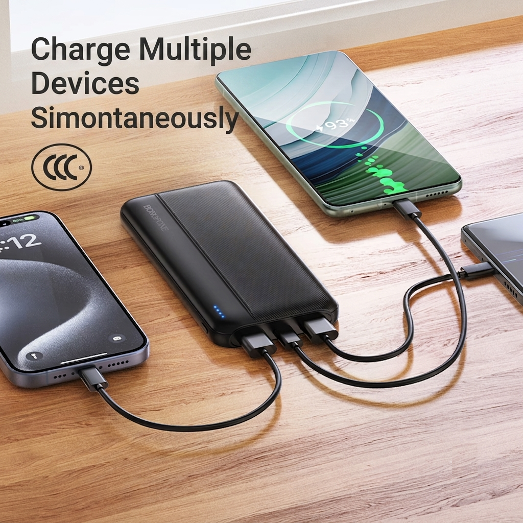 CCC (3C) Certified Borofone BJ90 10000mAh Flight Safety Approved Portable Power Bank