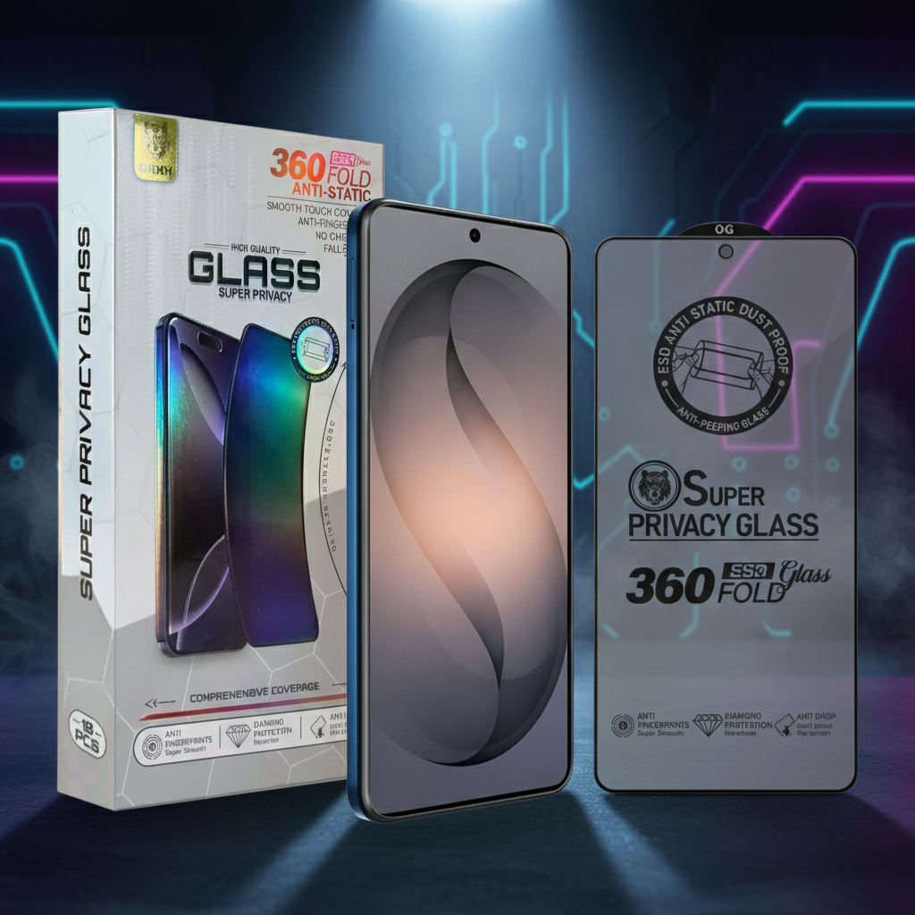 PRIVACY Samsung Galaxy S26 Series Screen Protector Tempered Glass Film Guard ( Black Edge Privacy )