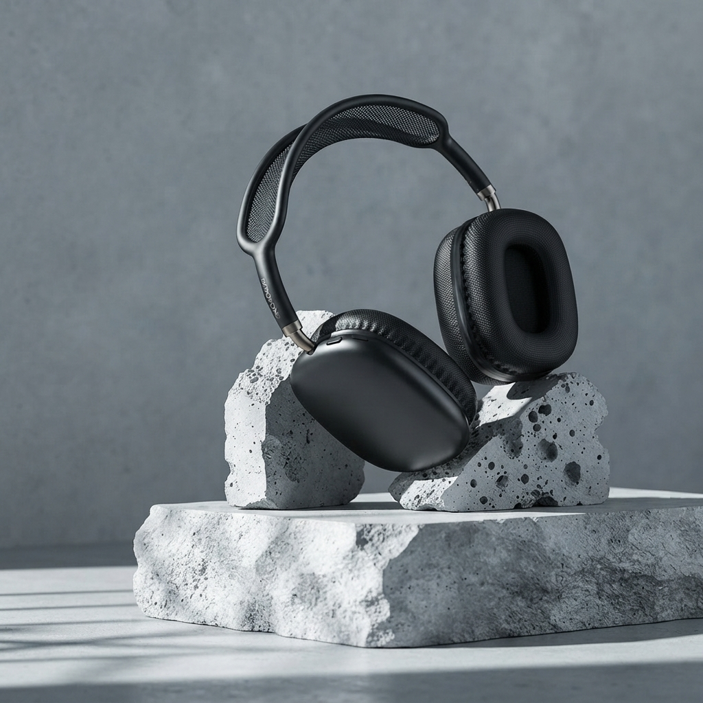 Borofone BO36 Tone Wireless Over-Ear Bluetooth Headphones |30H Battery & Hi-Fi Audio - Black