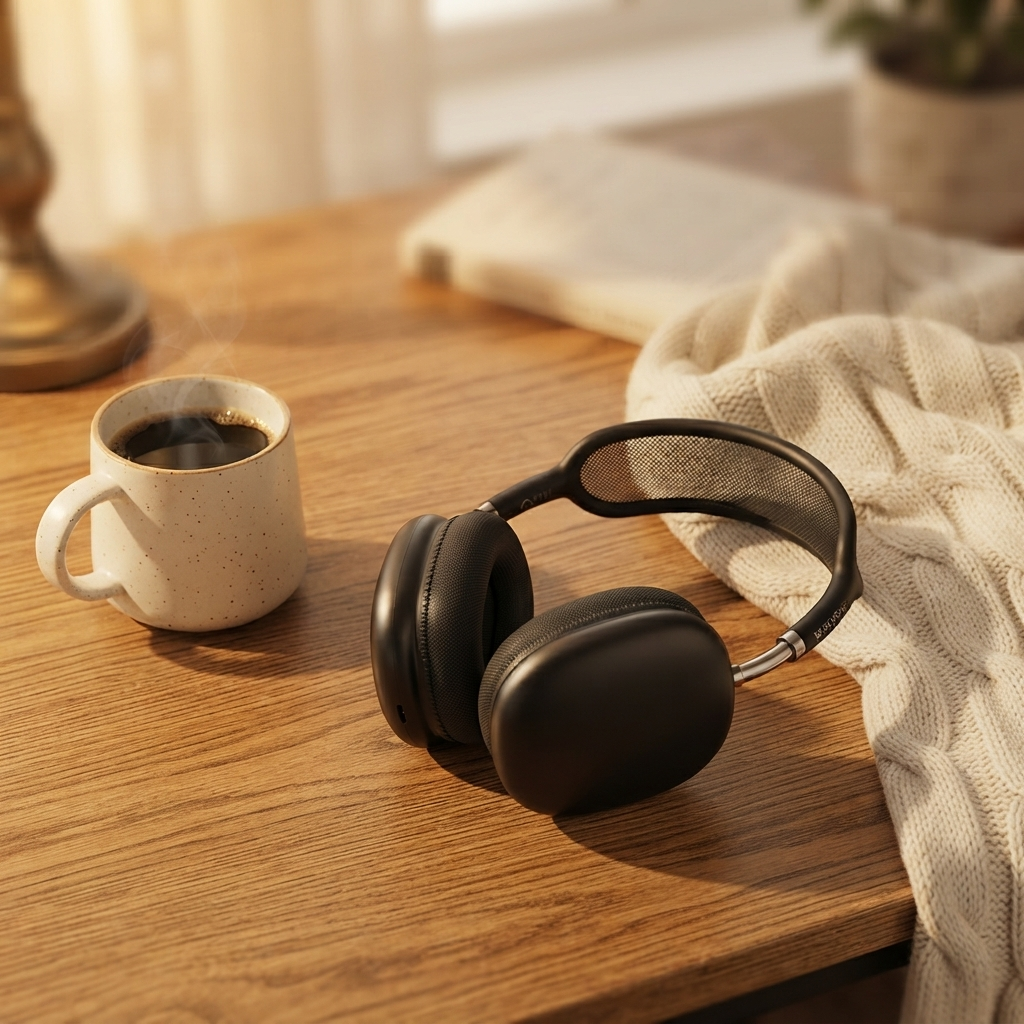 Borofone BO36 Tone Wireless Over-Ear Bluetooth Headphones |30H Battery & Hi-Fi Audio - Black