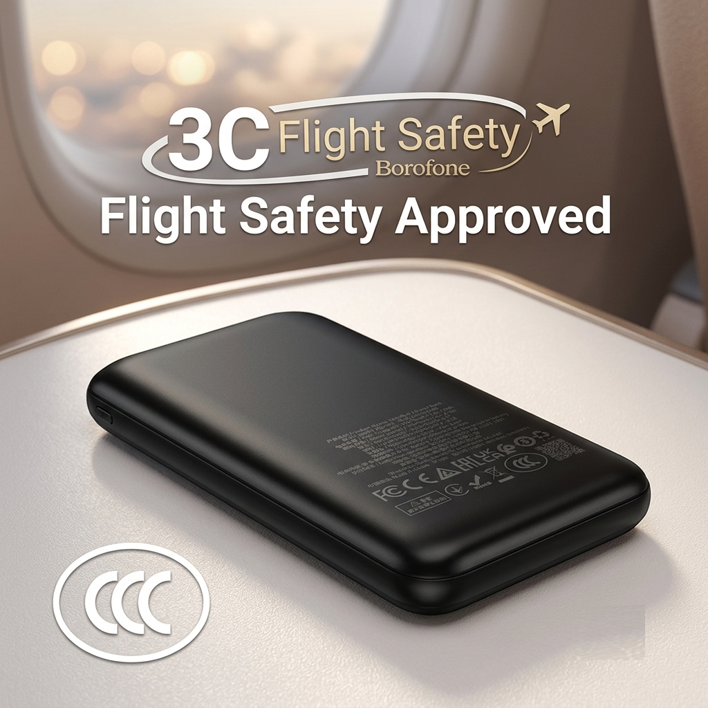 CCC (3C) Certified Borofone BJ90 10000mAh Flight Safety Approved Portable Power Bank