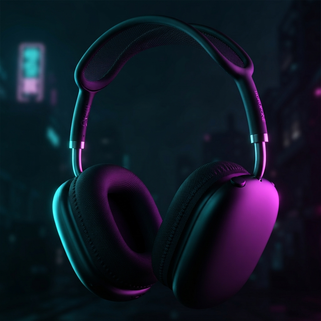 Borofone BO36 Tone Wireless Over-Ear Bluetooth Headphones |30H Battery & Hi-Fi Audio - Black