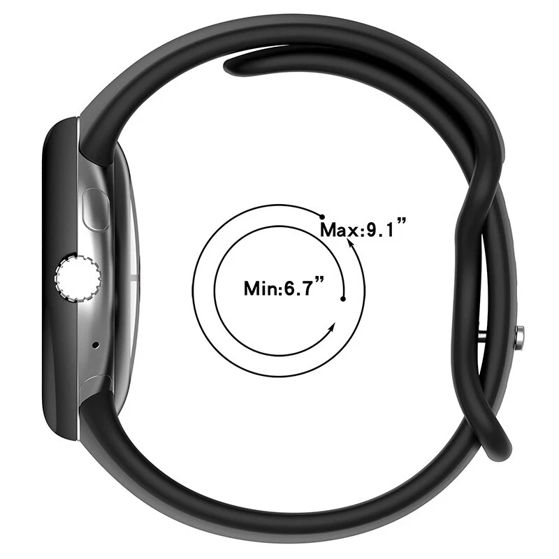 For Google Pixel Watch 4 41MM/ 45MM Replacement Strap Band Soft Silicone Sport Watch Band