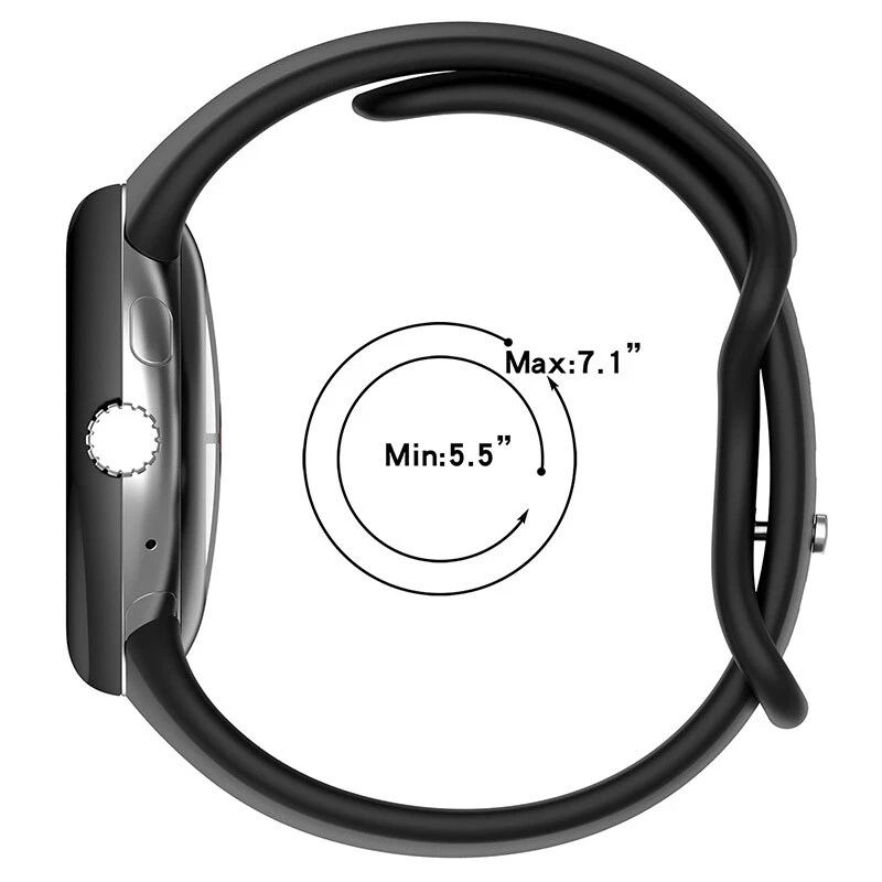 For Google Pixel Watch 4 41MM/ 45MM Replacement Strap Band Soft Silicone Sport Watch Band