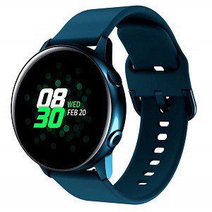 Garmin Vivomove 3 Silicone Wristband Adjustable Replacement Rubber Watch Band Kit (Green)