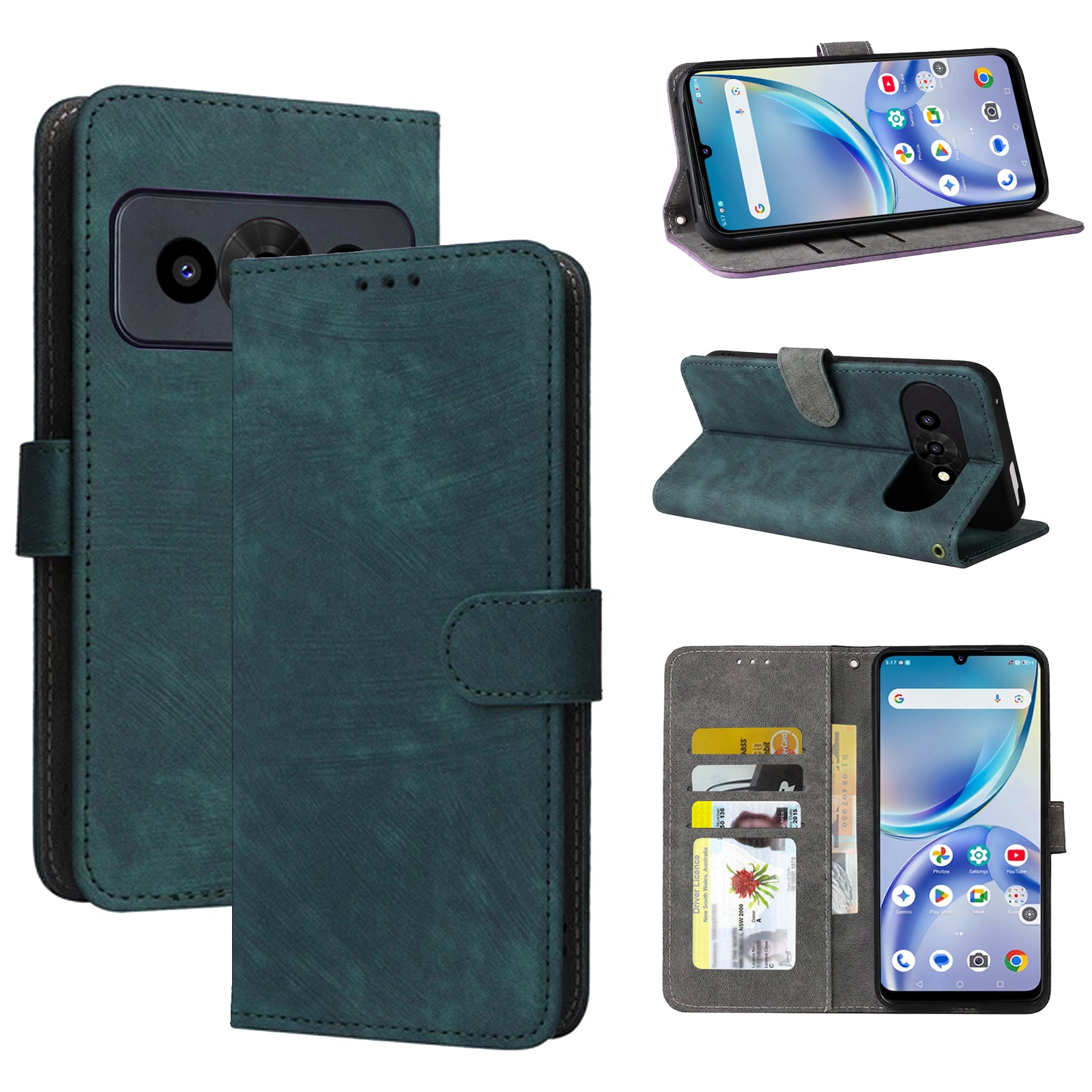 For Optus X Value 5G Wallet Case Flip Leather Card Slots Magnetic Stand Covera
