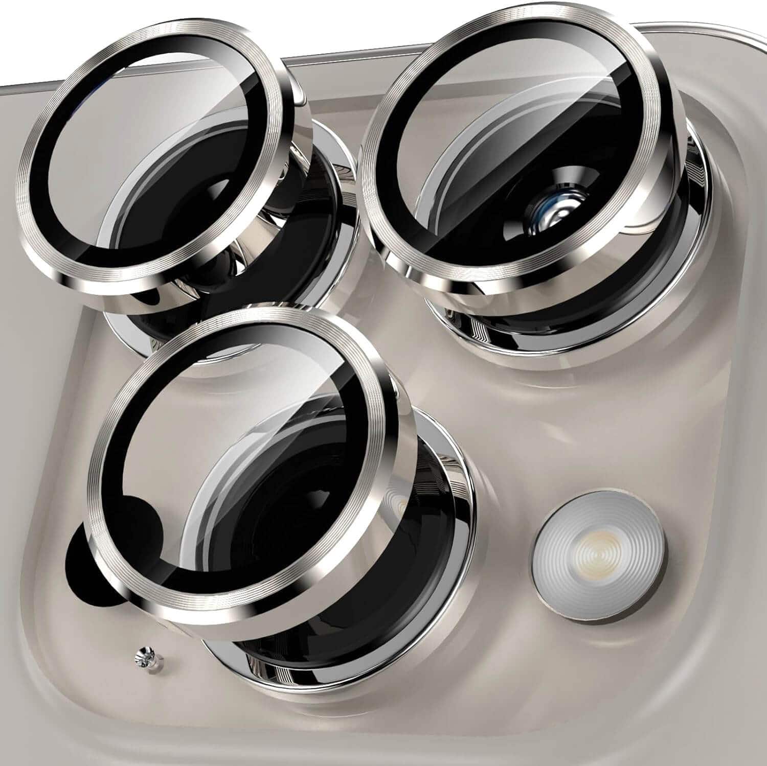 For iPhone Metal Ring Camera Lens Protector for Apple iPhone Models