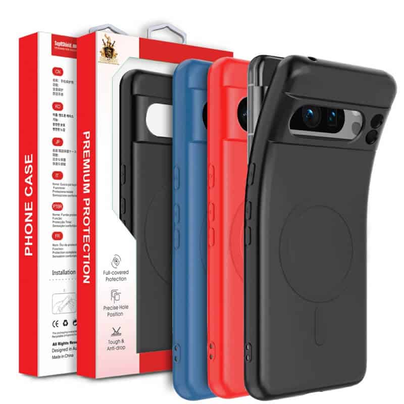 For Google Pixel 8/Pixel 8A /Pixel 8 Pro MagSafe Liquid Silicone Silky Soft Touch Full Protective Anti Scratch Cover with Microfiber Lining Back Case