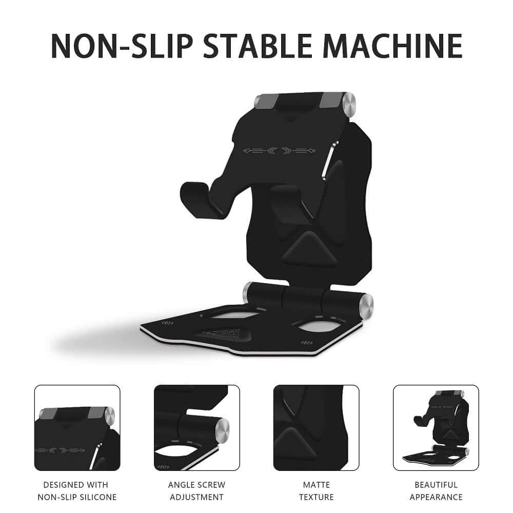 Aluminium Foldable Desktop Cell Phone Smartphone Stand Bracket Phone Desktop Bracket Small Tab /iPad