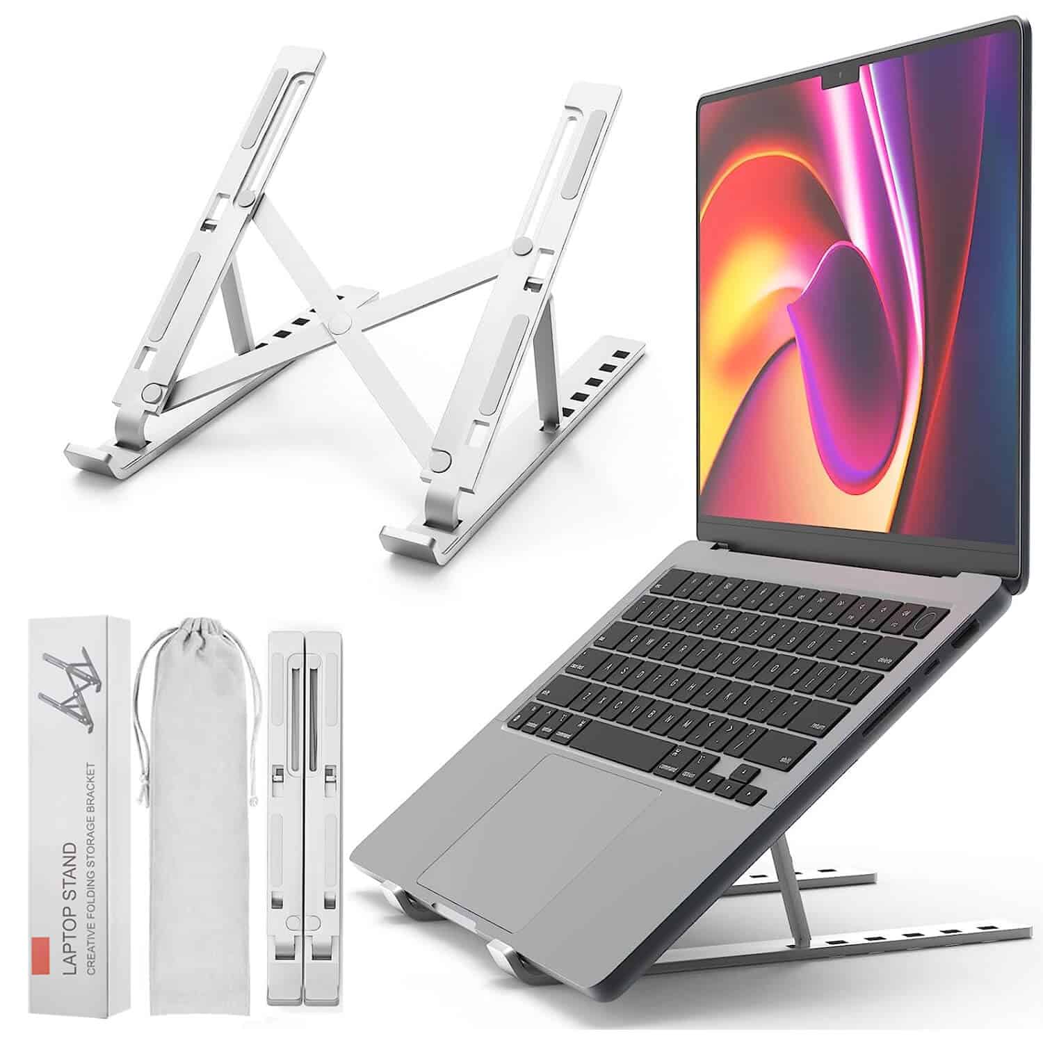 Aluminium Foldable Portable Stand For Laptops /Macbook /Lenovo /HP /Dell /Acer /Kogan /Universal