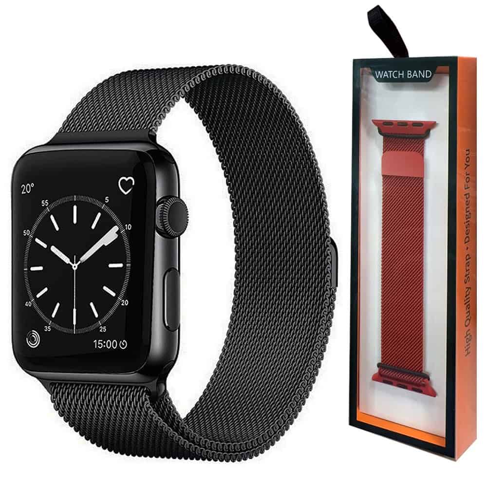 Apple Watch Series 10 /9/8 /7 /SE /6 /5 /4 /3 /2 /1 Ultra 2 Milanese Stainless Steel Loop Strap Replacement Wrist Band 38mm 40mm 41mm 42mm 44mm 45mm 46mm 49mm