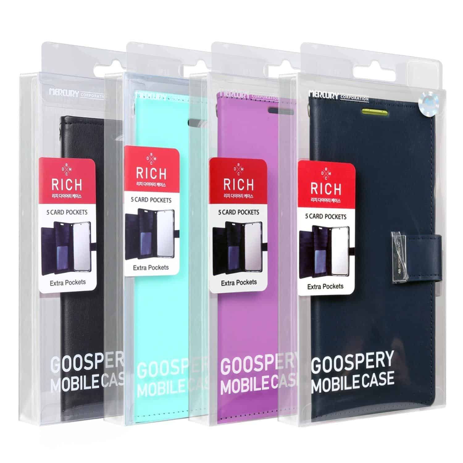 Goospery For Samsung Galaxy S23 FE Rich Diary Wallet Leather Flip Case Cover