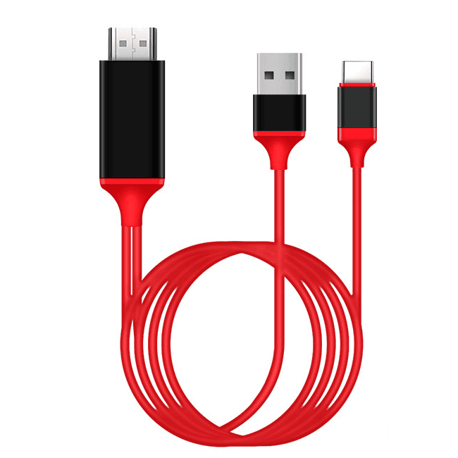 2M 4K@60Hz 1080P USB 3.1 Type C to HDMI Cable Adapter USB C Converter With USB Power Port For Samsung/Google/Laptop/Macbook/HD TV/Projector/Monitor
