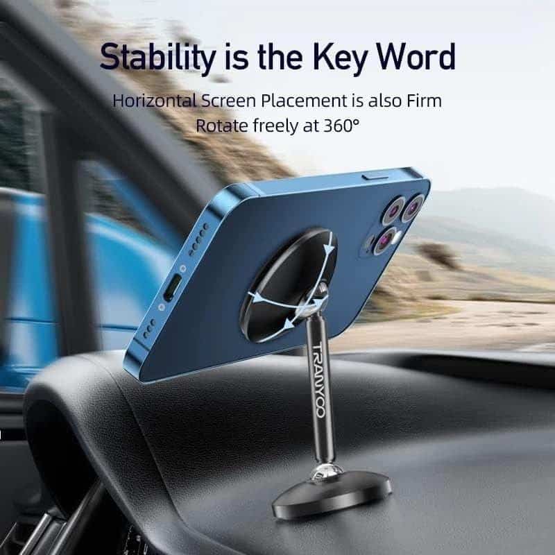 Tranyoo T-Z8 360 Degree Rotating Strong Magnetic Suction Car Dashboard/Desktop Mobile Phone Holder For iPhone/Samsung/Google/Oppo/Nokia/Xiaomi/TCL/Vivo