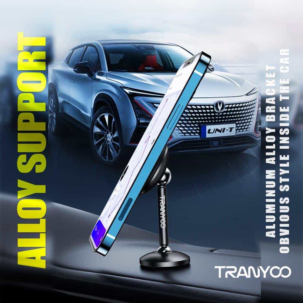 Tranyoo T-Z8 360 Degree Rotating Strong Magnetic Suction Car Dashboard/Desktop Mobile Phone Holder For iPhone/Samsung/Google/Oppo/Nokia/Xiaomi/TCL/Vivo