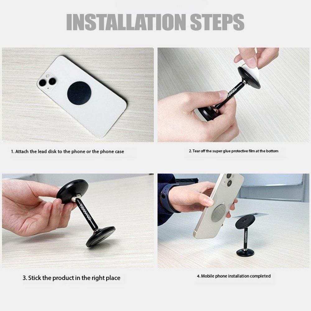 Tranyoo T-Z8 360 Degree Rotating Strong Magnetic Suction Car Dashboard/Desktop Mobile Phone Holder For iPhone/Samsung/Google/Oppo/Nokia/Xiaomi/TCL/Vivo
