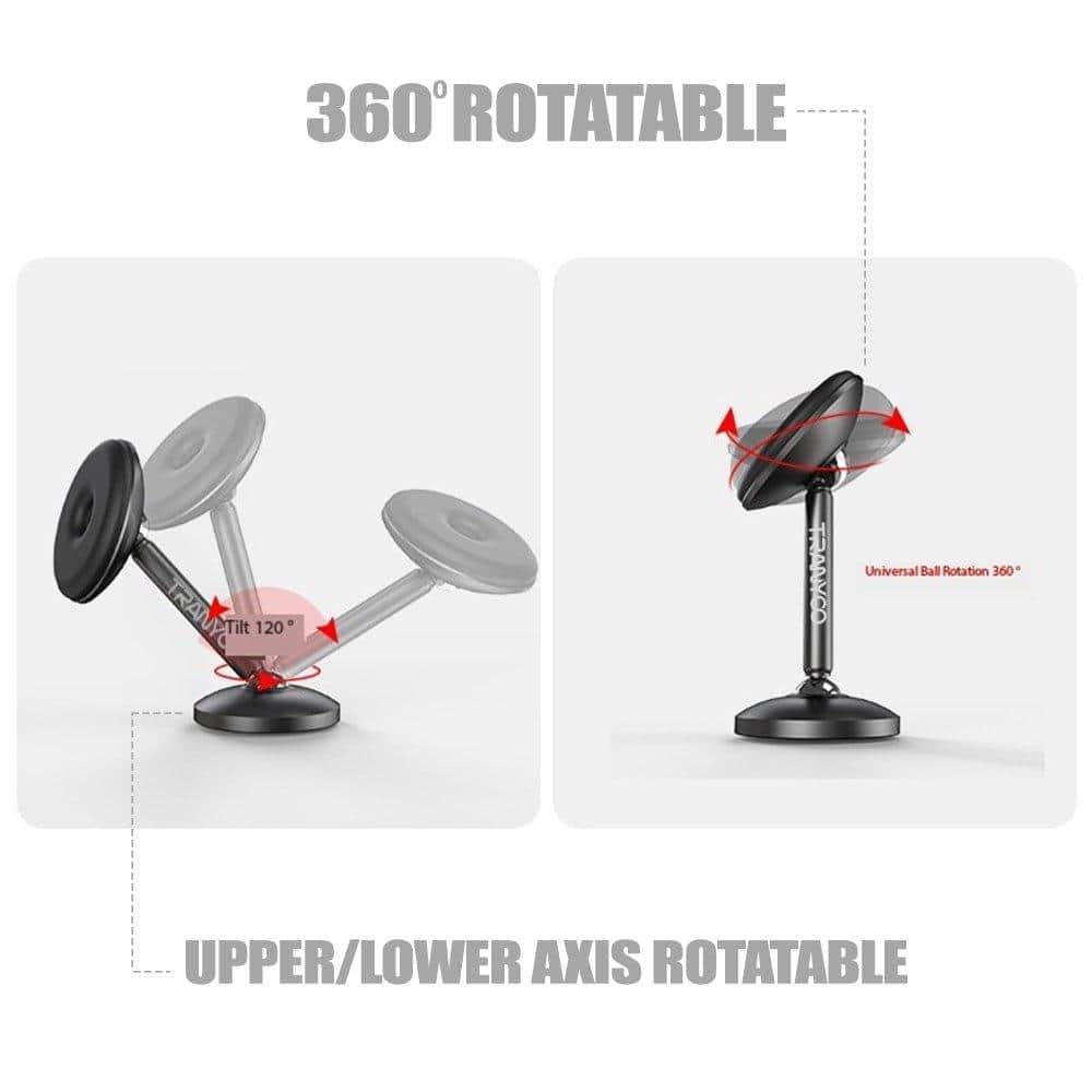 Tranyoo T-Z8 360 Degree Rotating Strong Magnetic Suction Car Dashboard/Desktop Mobile Phone Holder For iPhone/Samsung/Google/Oppo/Nokia/Xiaomi/TCL/Vivo