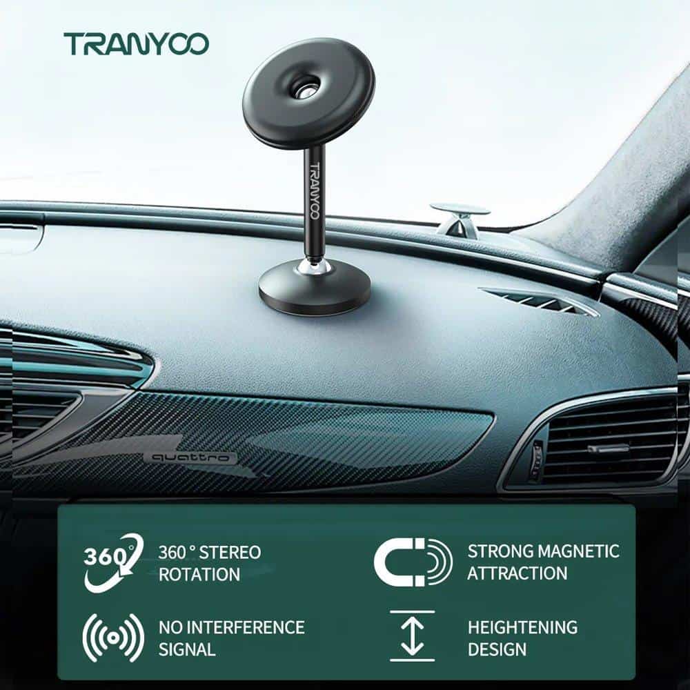 Tranyoo T-Z8 360 Degree Rotating Strong Magnetic Suction Car Dashboard/Desktop Mobile Phone Holder For iPhone/Samsung/Google/Oppo/Nokia/Xiaomi/TCL/Vivo