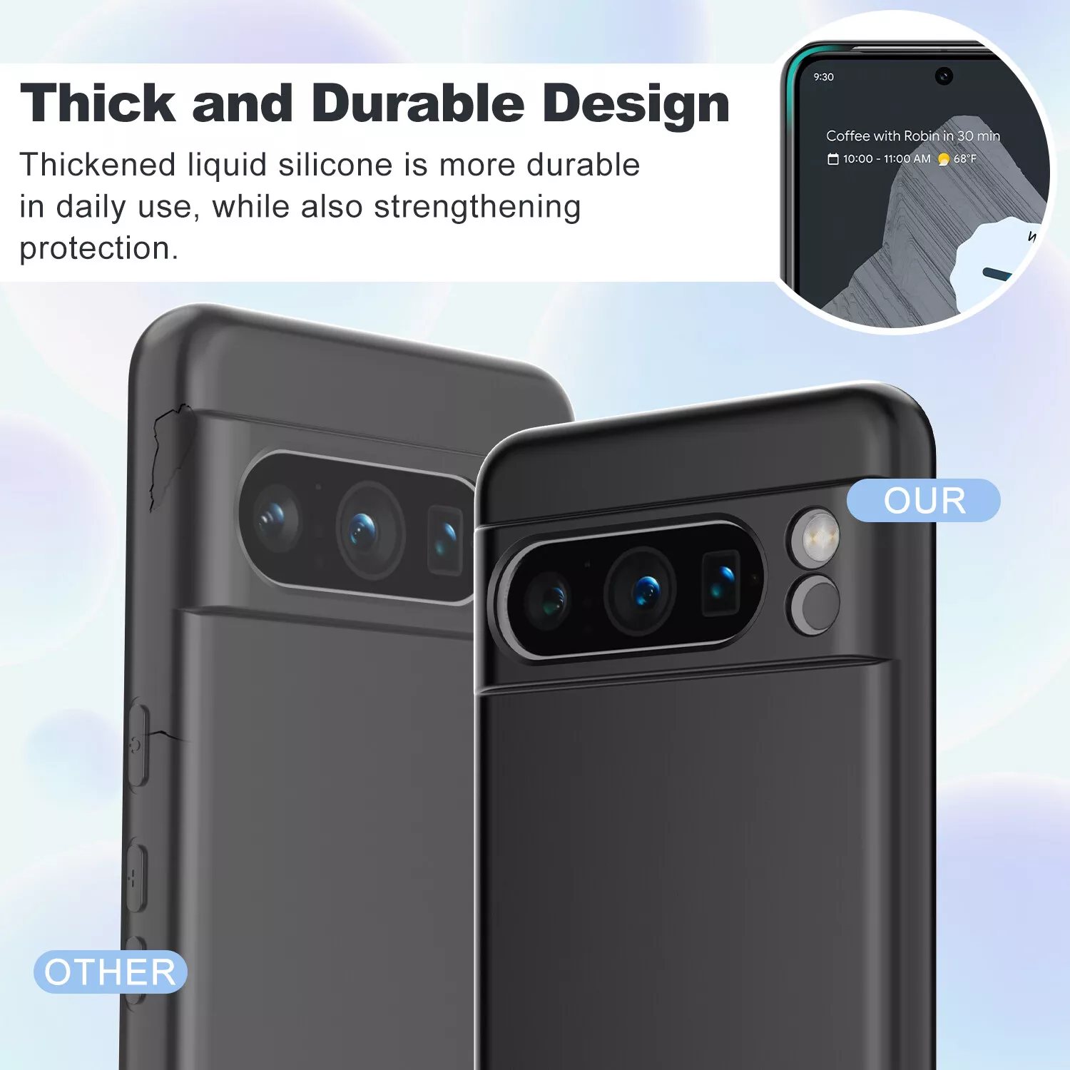 For Google Pixel 8/Pixel 8A /Pixel 8 Pro MagSafe Liquid Silicone Silky Soft Touch Full Protective Anti Scratch Cover with Microfiber Lining Back Case