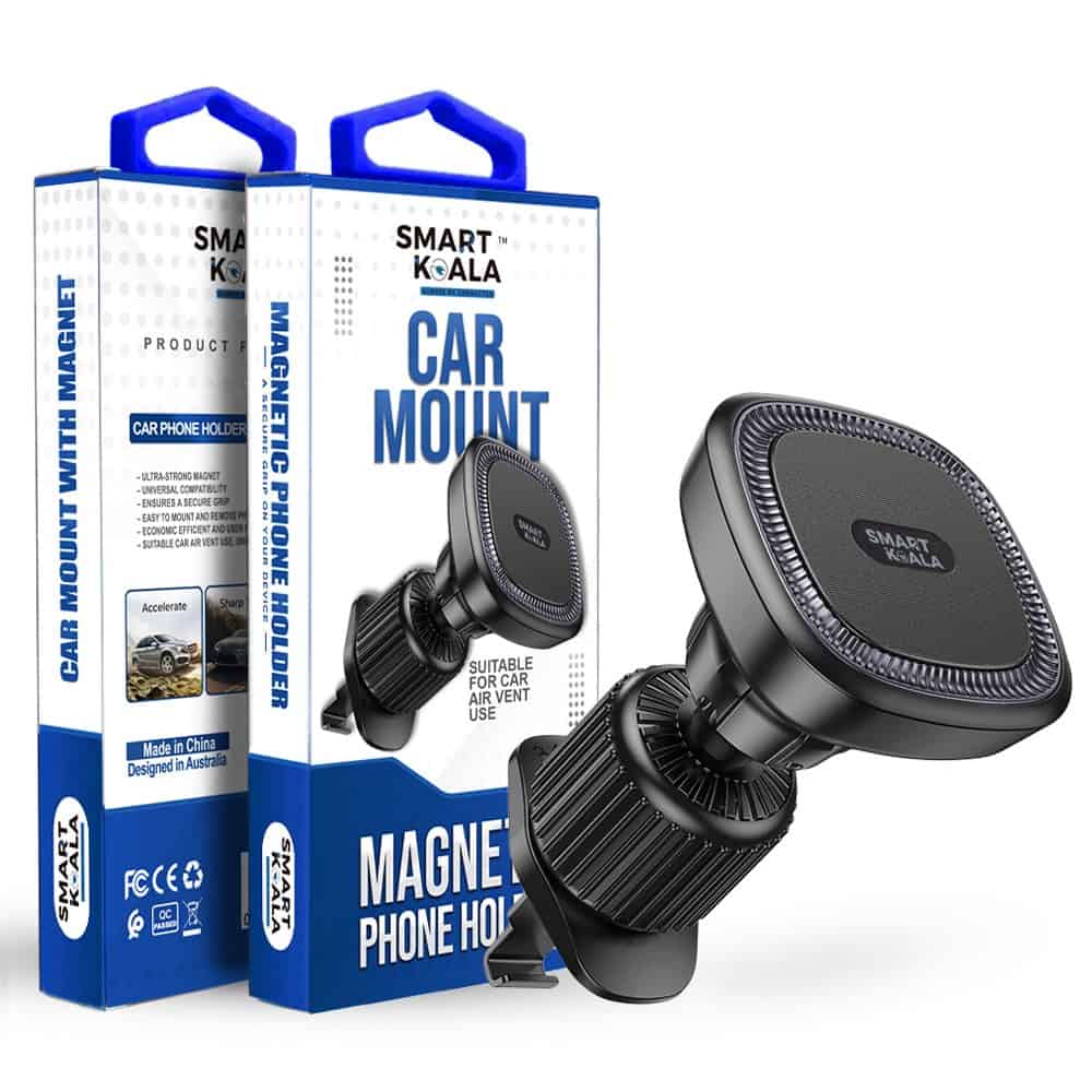 Smart Koala 360 Degree Rotating Air Outlet Magnetic Air Vent Car Mount Mobile Phone Holder for 4.5-7 inch iPhone Samsung Google Nokia Oppo Motorola