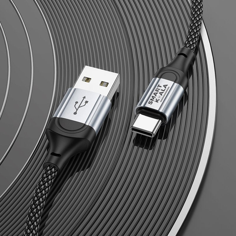 Smart Koala 1M USB A to Type C 3A Fast Charging Charger Data Sync Cable Cord