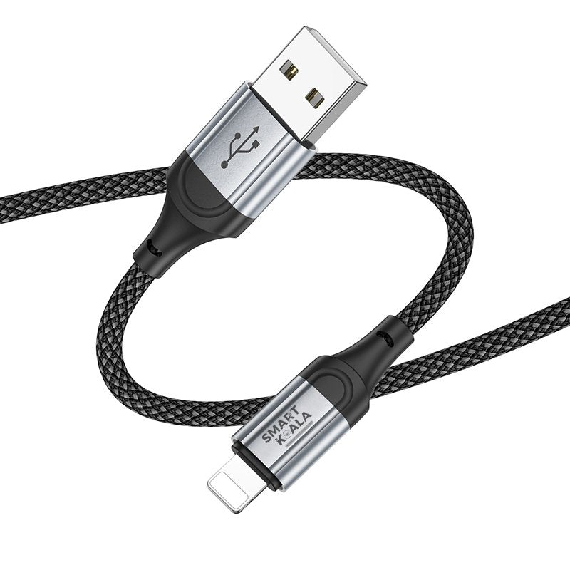 Smart Koala 2M USB A to Lightning 2.4A Fast Charging Charger Data Sync Cable Cord