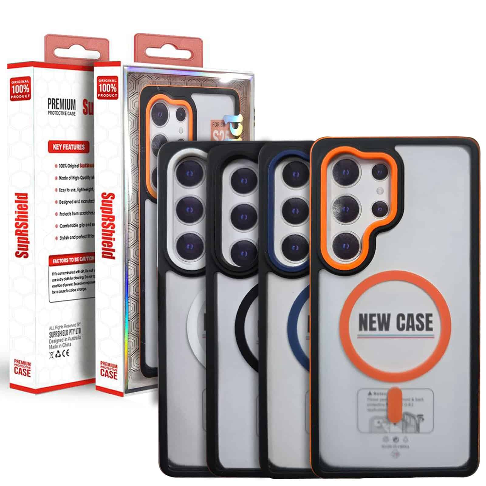 For Samsung Galaxy Matte Acrylic Hard Clear MagSafe Magnetic Shockproof Case Cover
