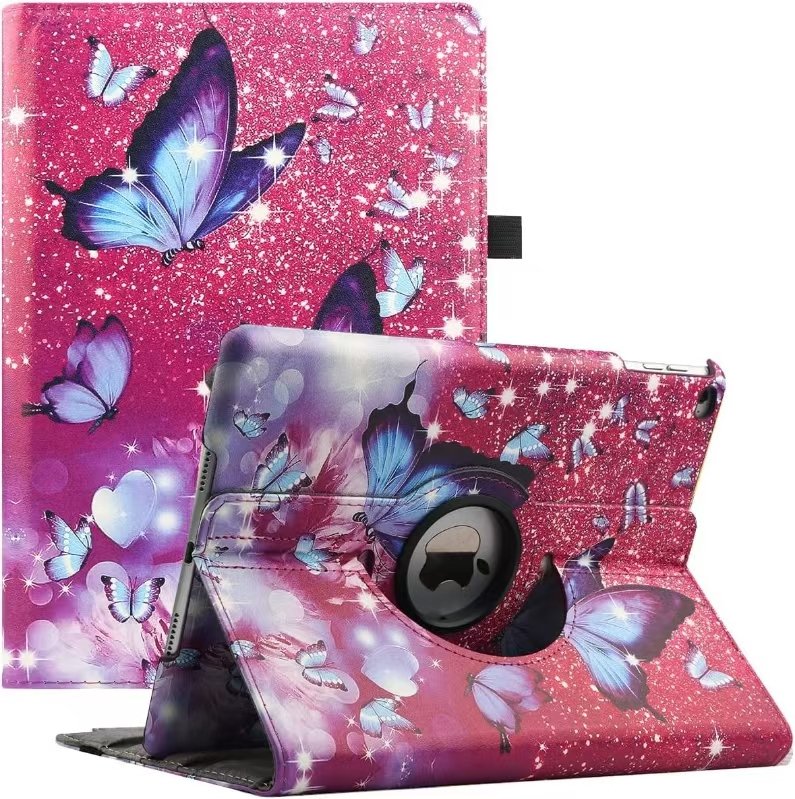 360 Degree Rotating Stand Flip Leather Case Cover for All Apple iPad Models