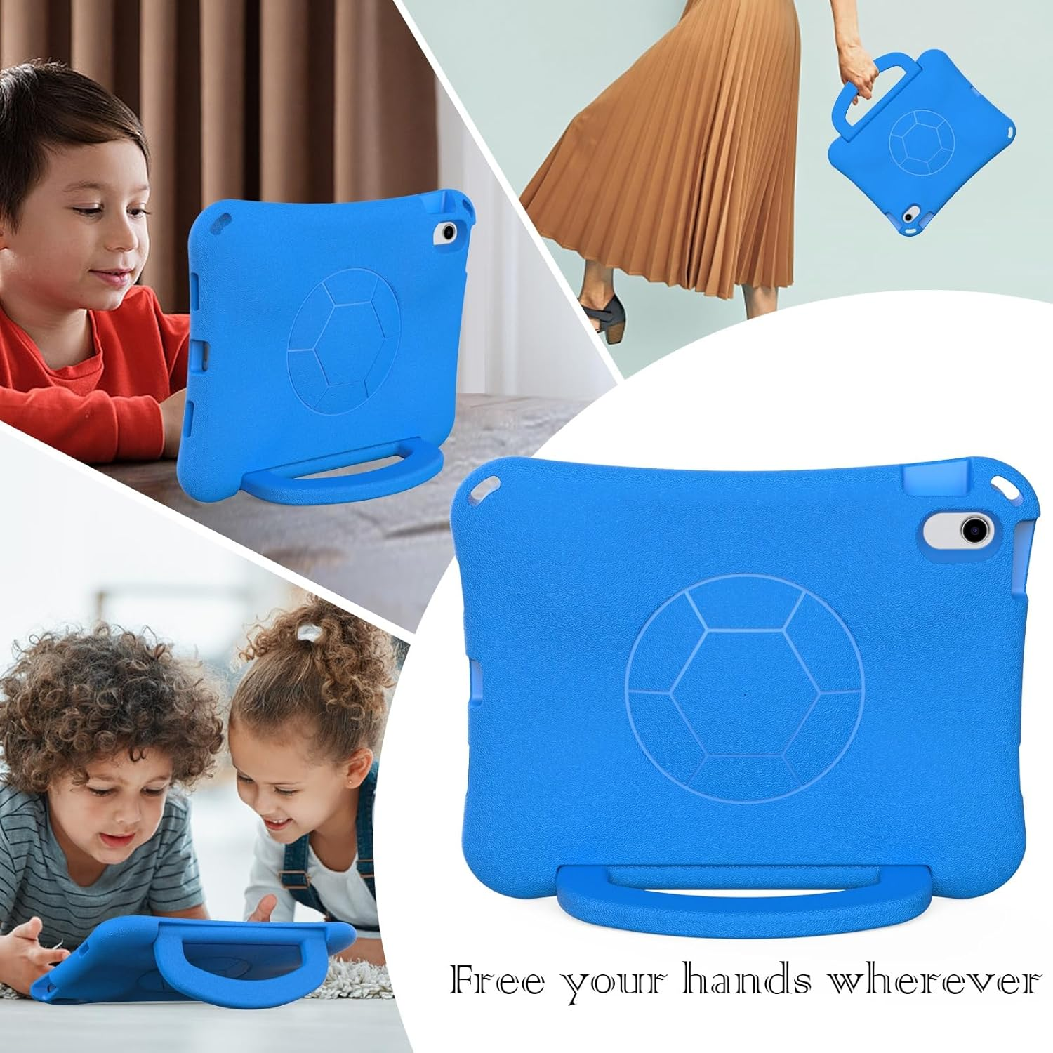 For Apple iPad Series EVA Football Soft Tablet Case, Kids Protective Shockproof Case Cover For Childrens