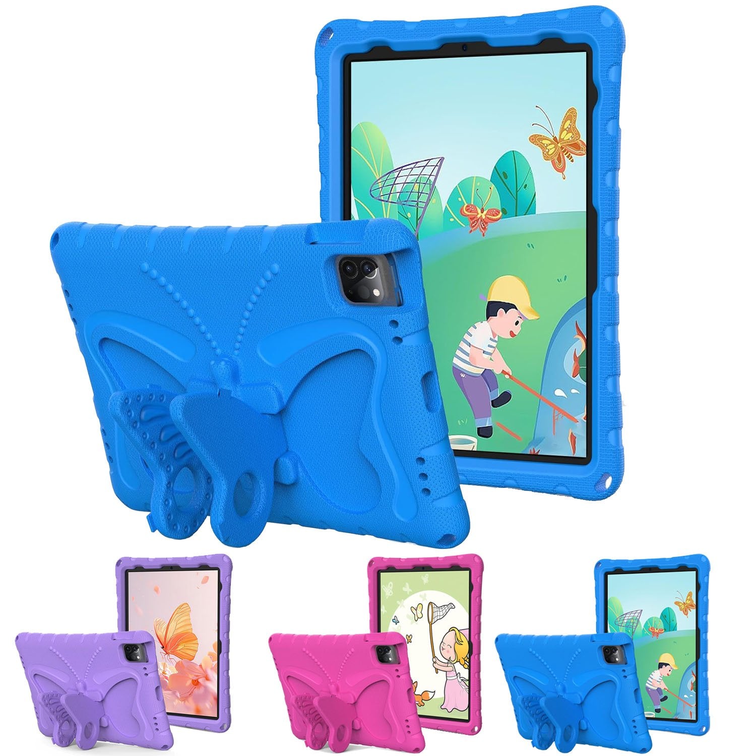 For Apple iPad Series EVA NEW DESIGN Butterfly Soft Tablet Case, Kids Protective Shockproof Case Cover For Childrens