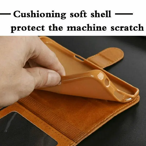 For Oppo SupRShield Wallet Case Flip Leather Card Slots Magnetic Stand Covera