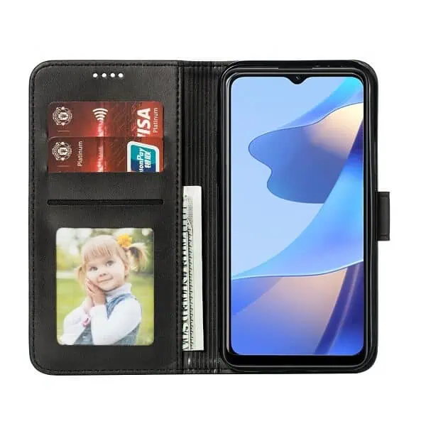 For Oppo SupRShield Wallet Case Flip Leather Card Slots Magnetic Stand Covera