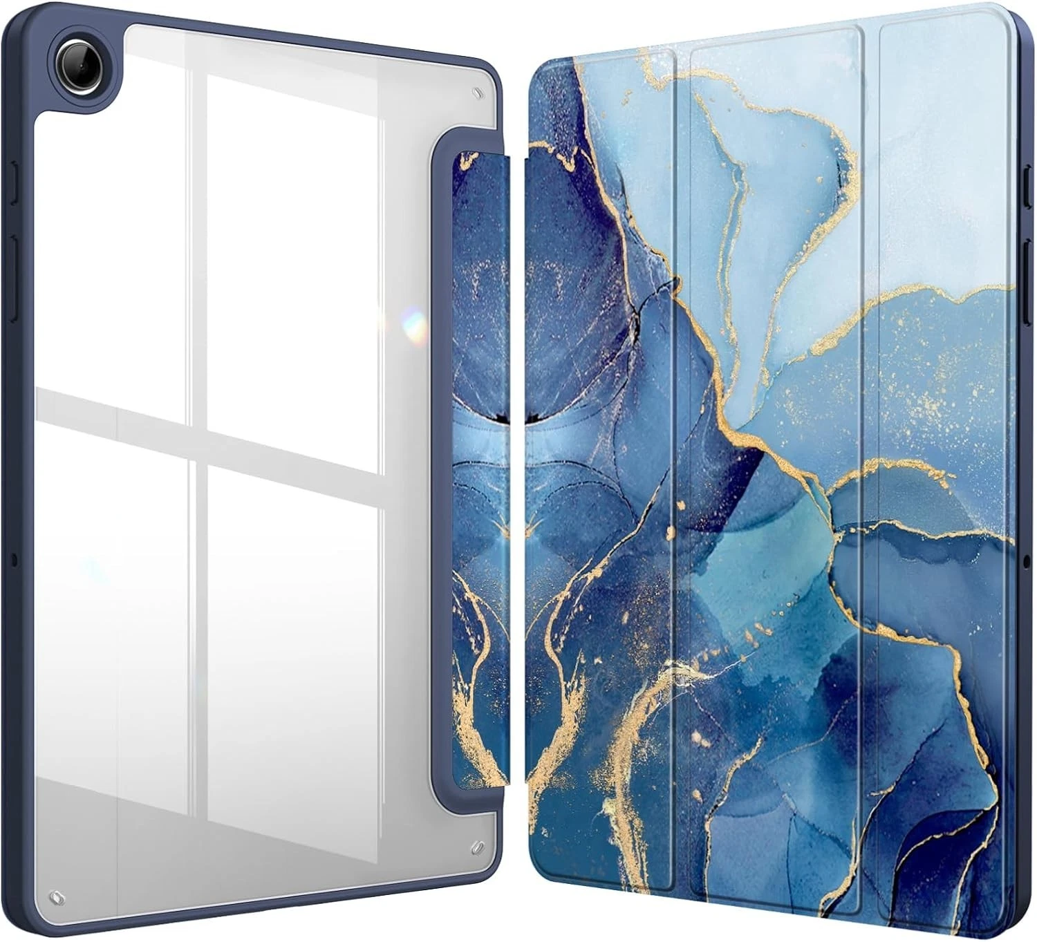 [NEW ITEM] WITH PENCIL HOLDER Folio Smart Leather Magnetic Stand Case Cover Samsung Galaxy Tab All Models