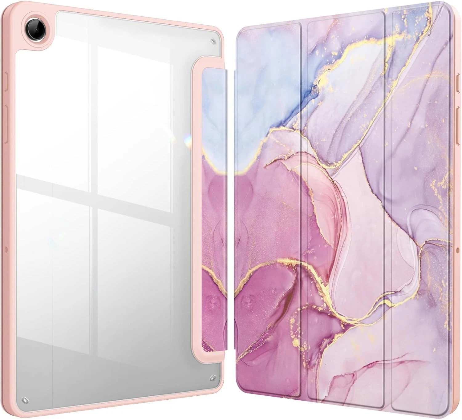 [NEW ITEM] WITH PENCIL HOLDER Folio Smart Leather Magnetic Stand Case Cover Samsung Galaxy Tab All Models