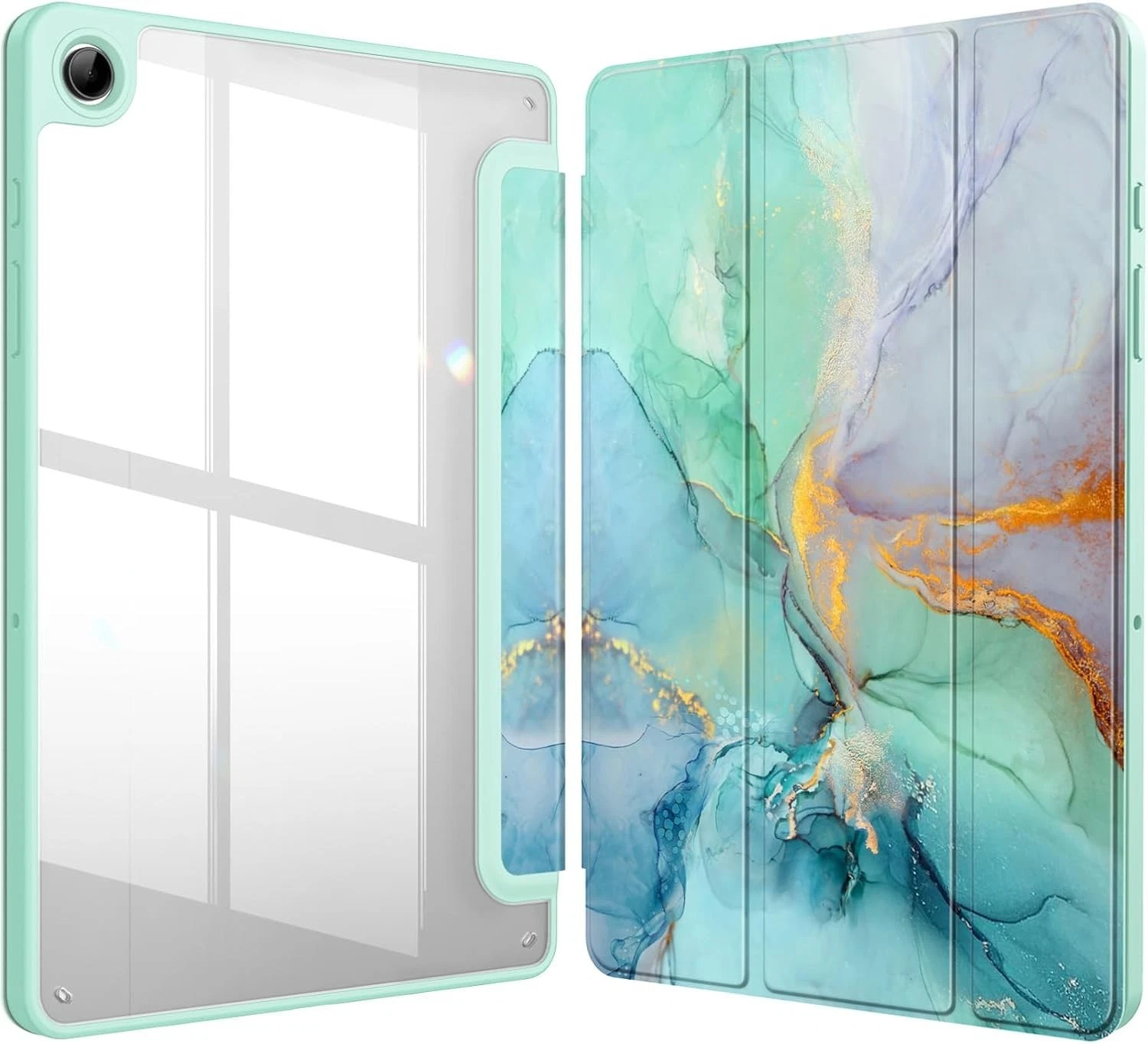 [NEW ITEM] WITH PENCIL HOLDER Folio Smart Leather Magnetic Stand Case Cover Samsung Galaxy Tab All Models