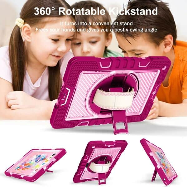 For Apple iPad 10th Gen 10.9 2022 Rotatable Military Grade Case Shockproof Multi-Layer Protective Kickstand Cover