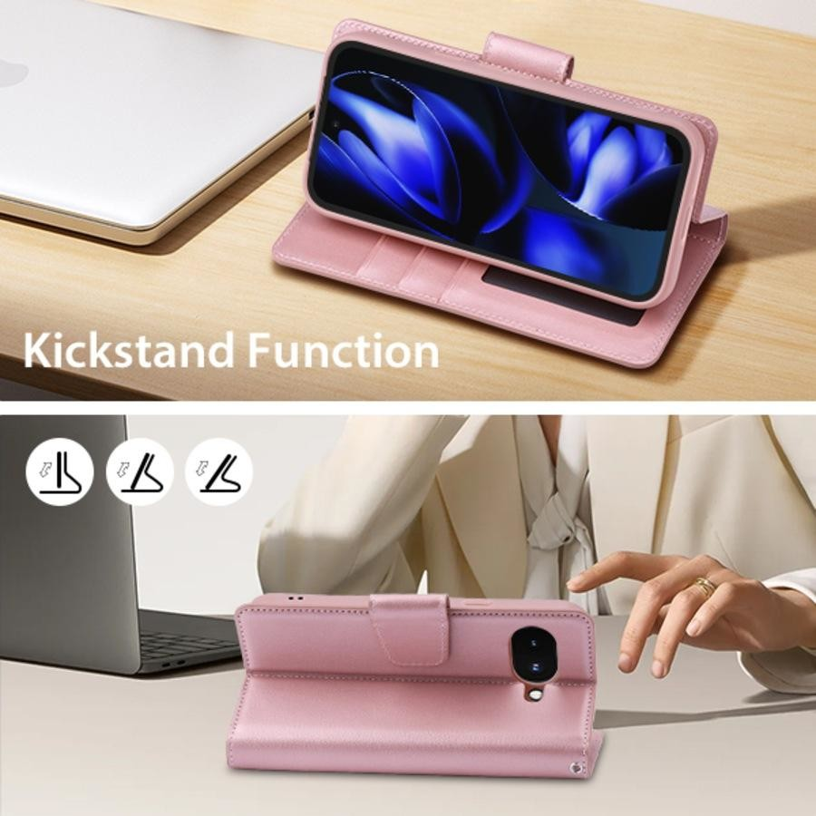 Hanman Wallet Leather Flip Case Cover For Google Pixel