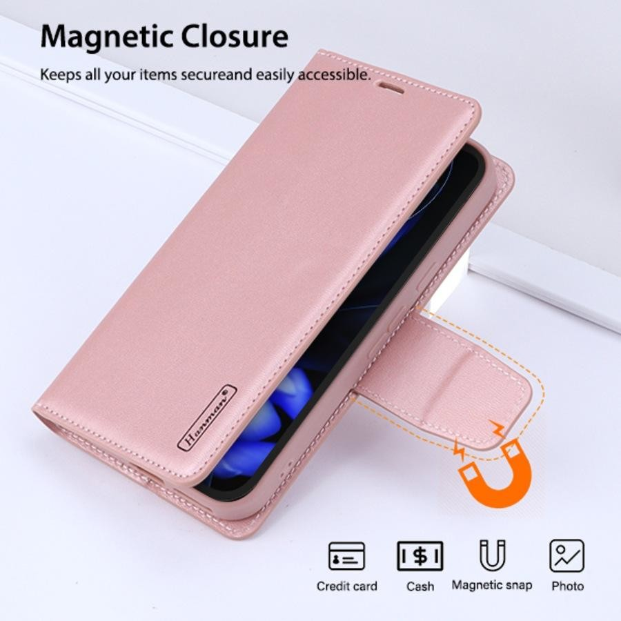 Hanman Wallet Leather Flip Case Cover For Google Pixel