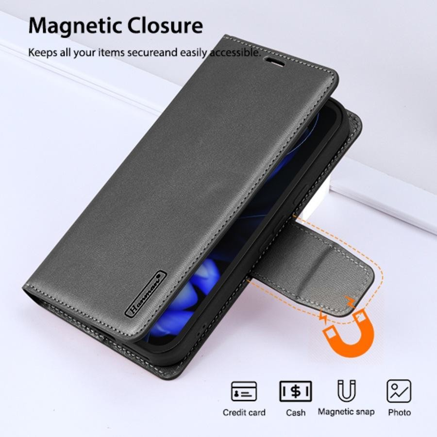 Hanman Wallet Leather Flip Case Cover For Google Pixel