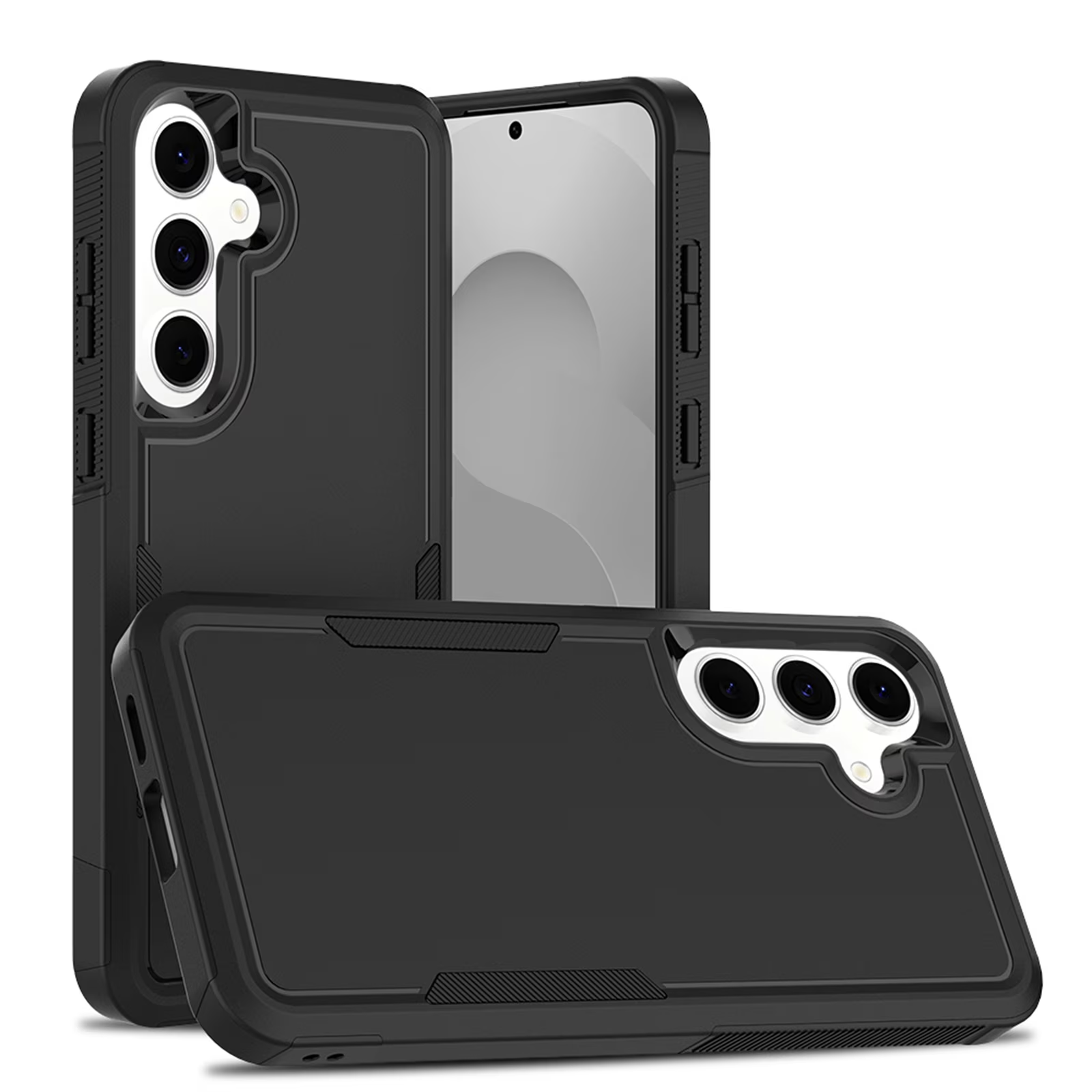 For Samsung Galaxy A Series 3in1 Case Drop Resistant Defender Tradies Hybrid Armor Heavy Duty Rugged Shockproof Tough Cover