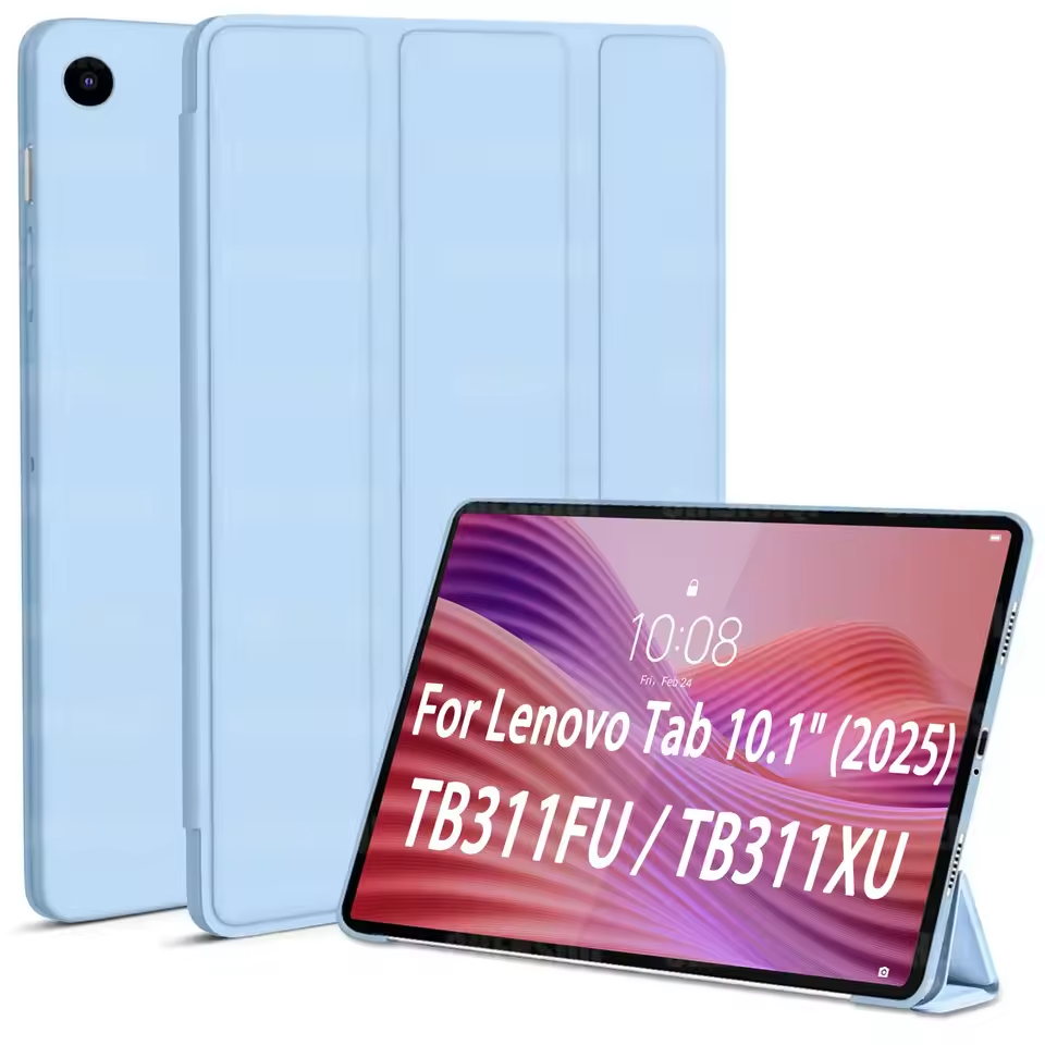 For Lenovo Tab 10.1 inch TB311FU TB311XU 2025 Smart Folio Leather Rotate Stand Case Cover