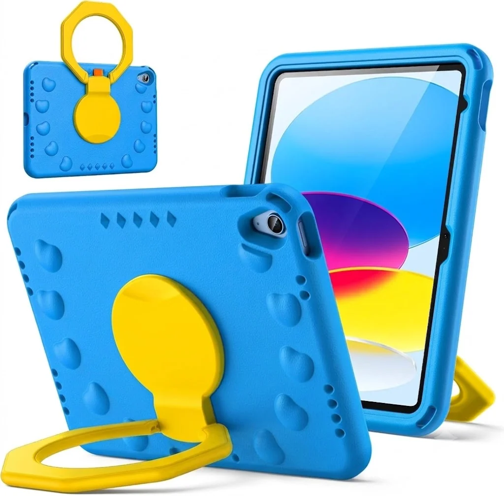 For Apple iPad 10th Gen 10.9 inch 2022/ 11th Gen (A16) 2025 Rotating Case TPU Shockproof Multi-Layer Protective Kickstand Cover