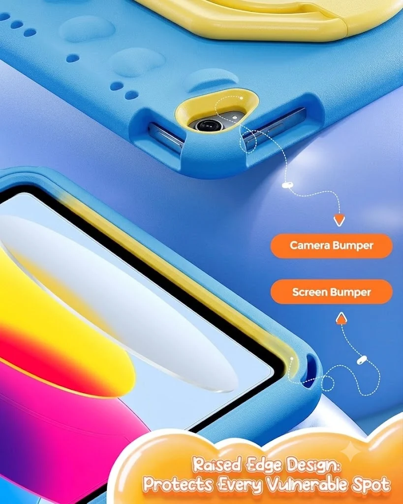 For Apple iPad 10th Gen 10.9 inch 2022/ 11th Gen (A16) 2025 Rotating Case TPU Shockproof Multi-Layer Protective Kickstand Cover
