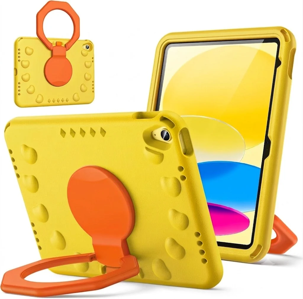 For Apple iPad 10th Gen 10.9 inch 2022/ 11th Gen (A16) 2025 Rotating Case TPU Shockproof Multi-Layer Protective Kickstand Cover