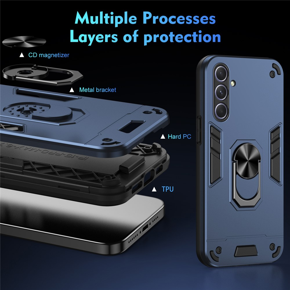 For Optus X Total 2 Magnetic Ring Rugged Shockproof Case Heavy Duty Protective Back Cover