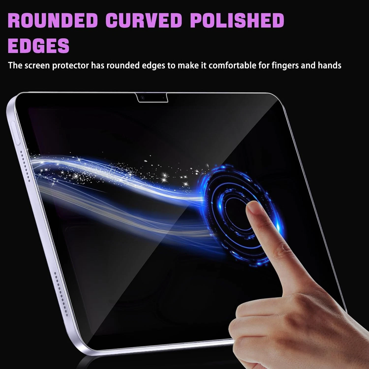 For iPad A16 11th 10th 9th Gen Air M4 13 11 Tempered Glass Screen Protector