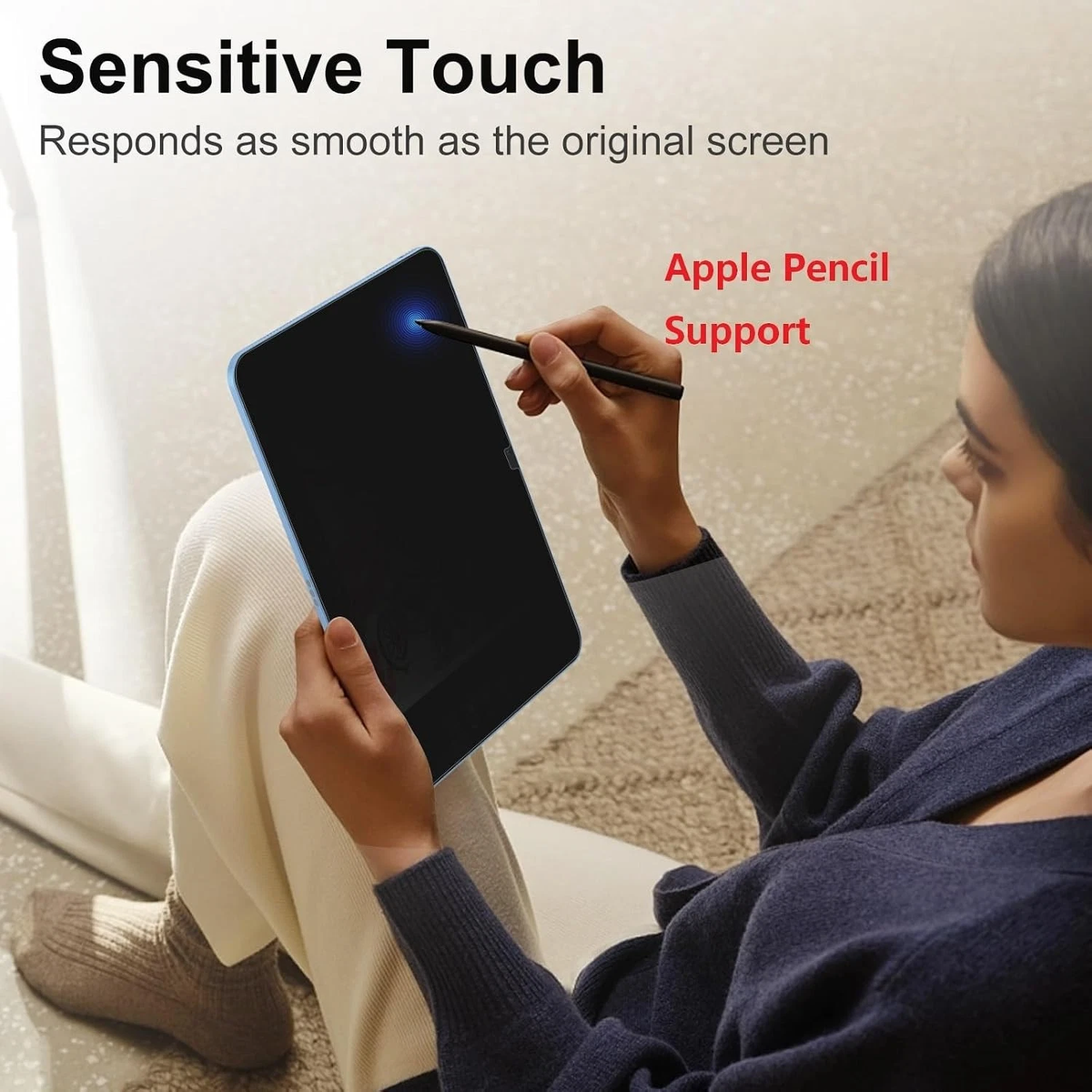 For iPad A16 11th 10th 9th Gen Air M4 13 11 Tempered Glass Screen Protector