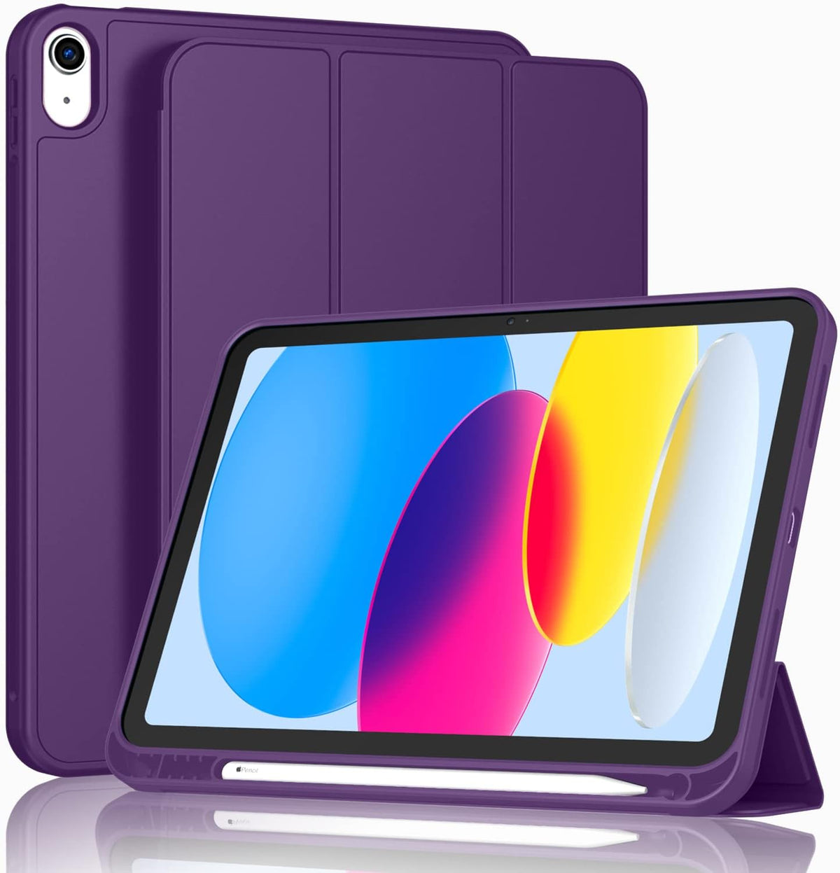 [NEW ITEM] WITH PENCIL HOLDER Folio Smart Leather Magnetic Stand Case Cover Apple iPad All Models
