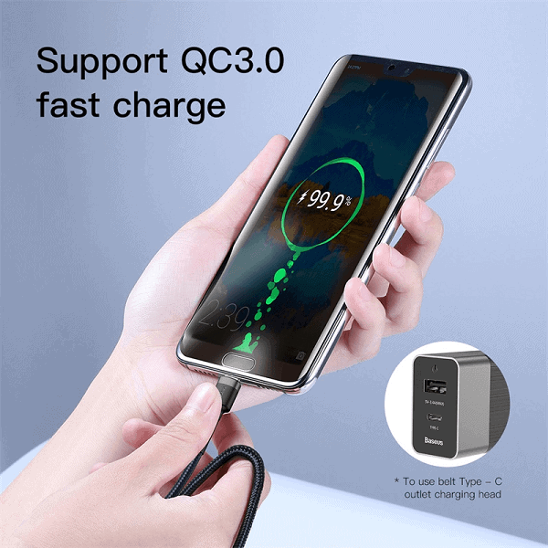 Baseus 1M PD USB Type C to Lightning Cable Cord