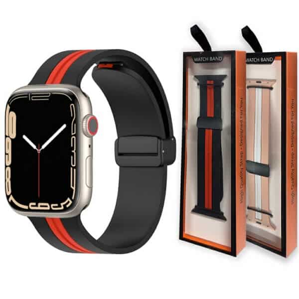 Magnetic D-Buckle Sports Wristband For Apple Watch Series 10 /9 /8 /7 /SE /6 /5 /4 /3 /2 /1 Ultra 2 Loop Strap Replacement Wrist Band 38mm 40mm 41mm 42mm 44mm 45mm 46mm 49mm